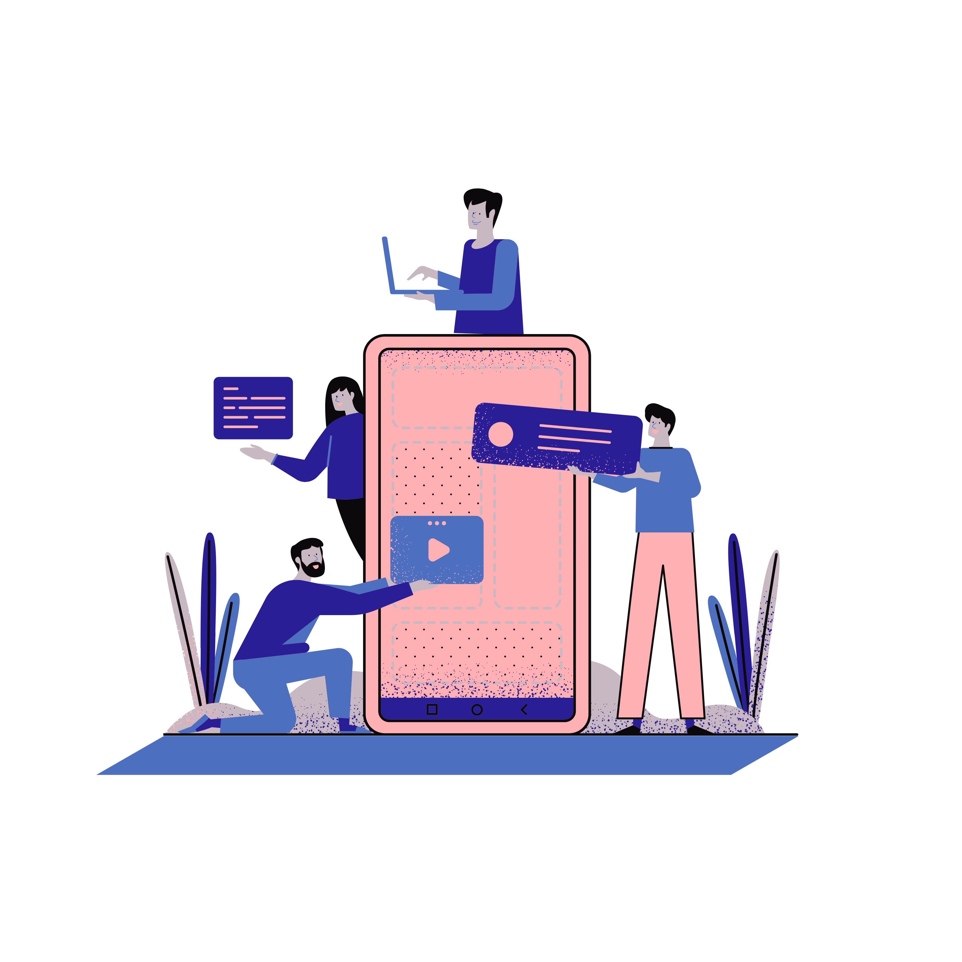 Illustration développement web